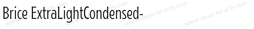 Brice ExtraLightCondensed字体转换